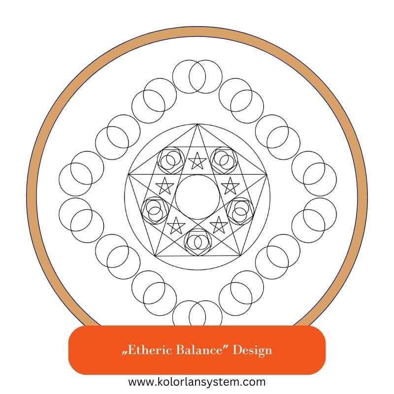 5" Square Postcard - Etheric Balance Design