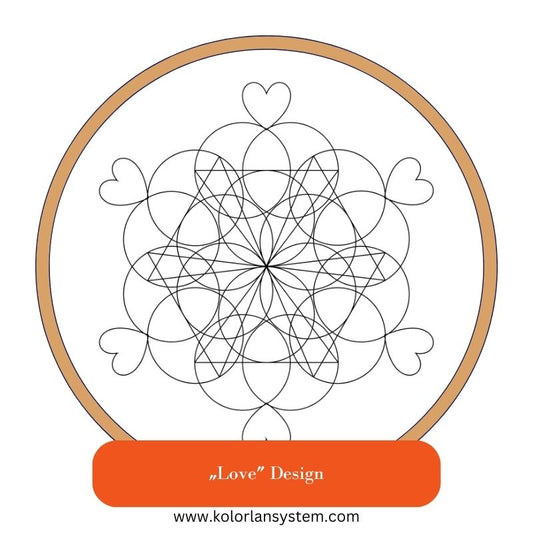 Create Your Own Kolorlan Coaster: "Love" Design