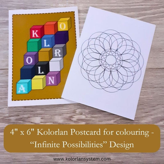 4" x 6" Postcard - Infinite Possibilities Design