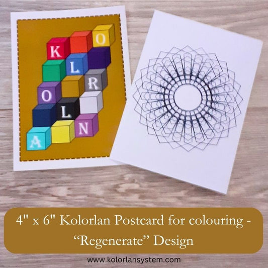 4" x 6" Postcard - Regenerate Design