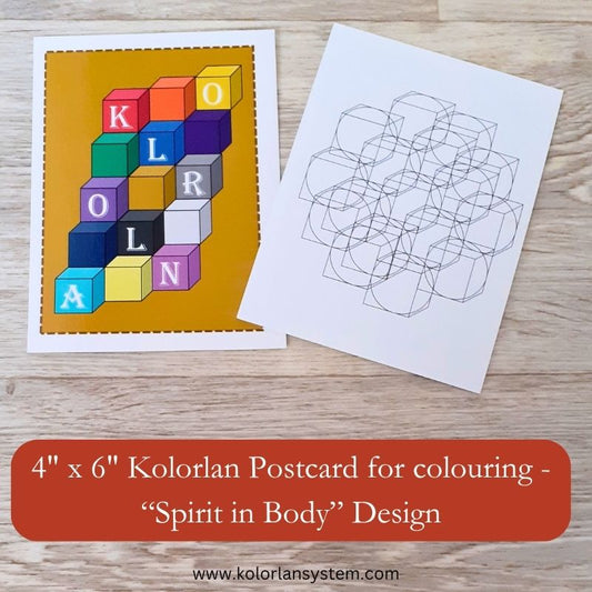 4" x 6" Postcard - Spirit in Body Design