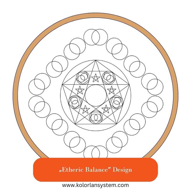 5" Square Postcard - Etheric Balance Design