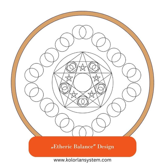 5" Square Postcard - Etheric Balance Design