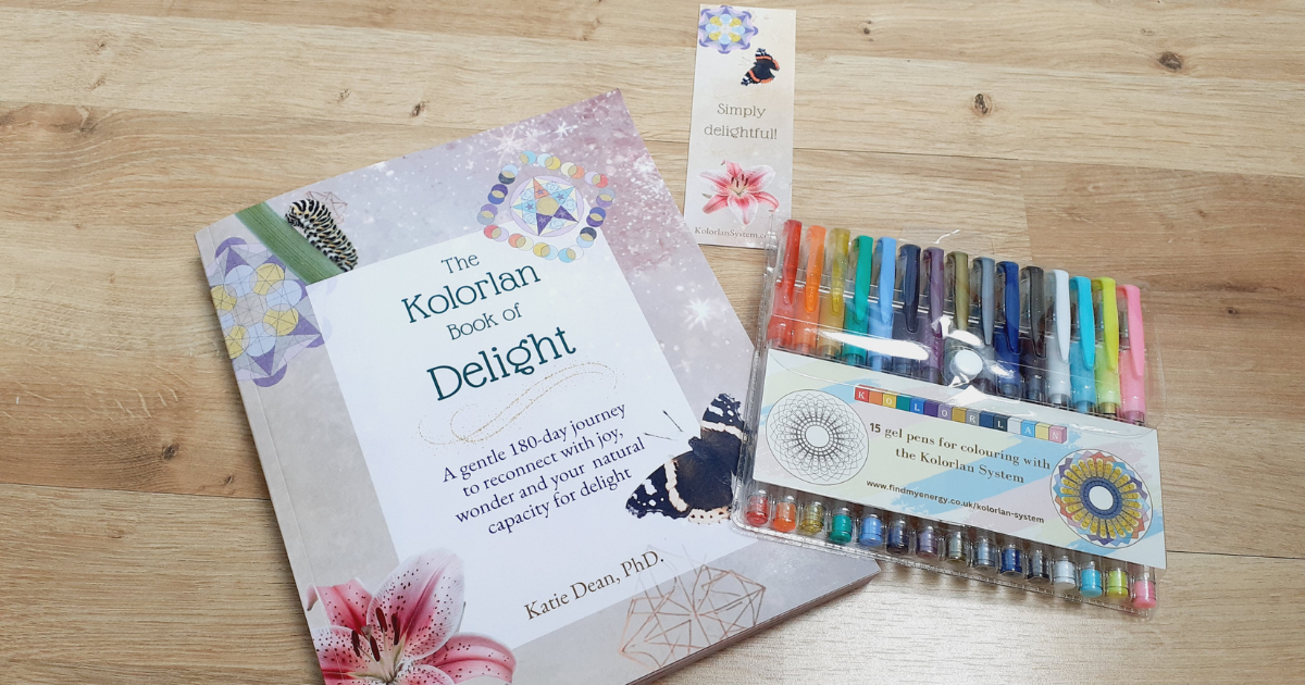 Load video: This short video features Katie Dean talking about how she created the Kolorlan Book of Delight
