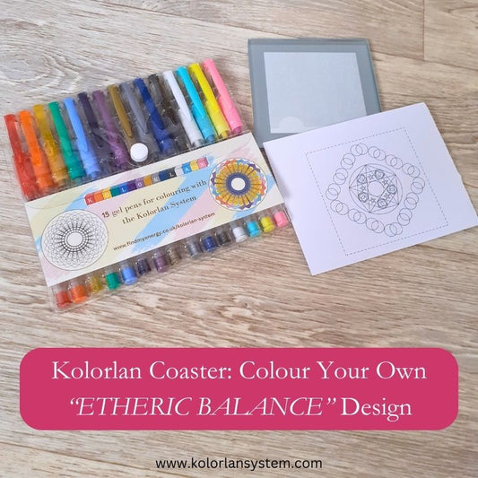 Create Your Own Kolorlan Coaster: "Etheric Balance" Design