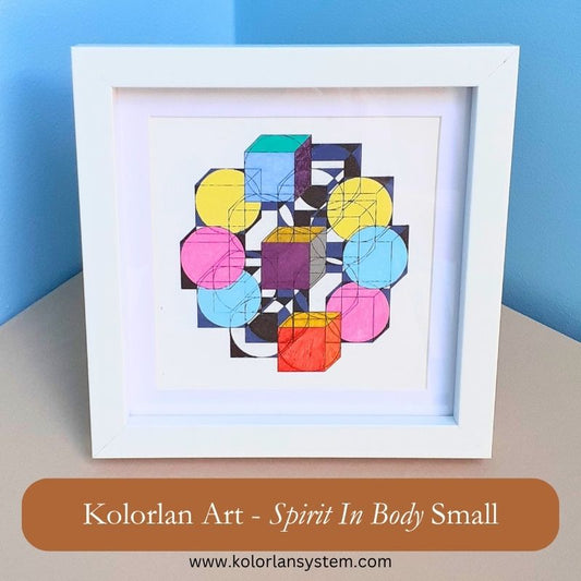 Spirit in Body 5"x5" Kolorlan Art