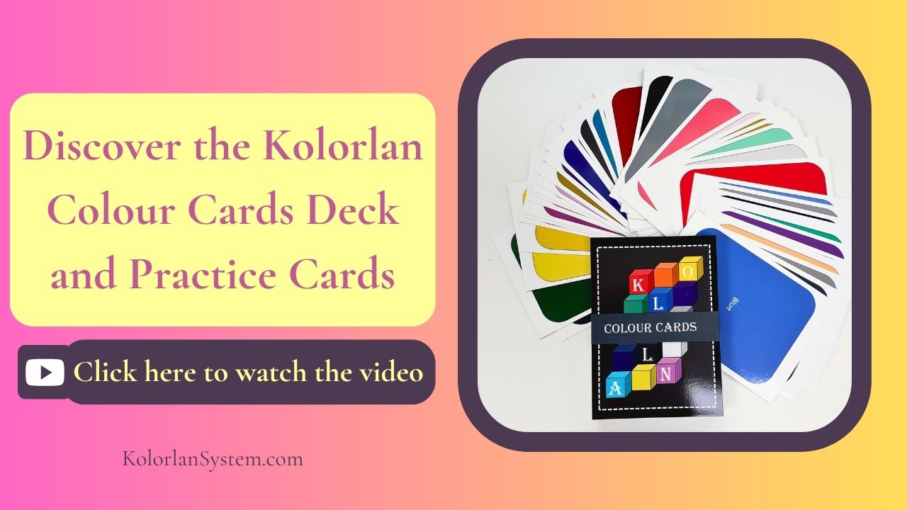 Load video: Click here to watch this short video and see exactly what you get in the Kolorlan Colour Cards Deck
