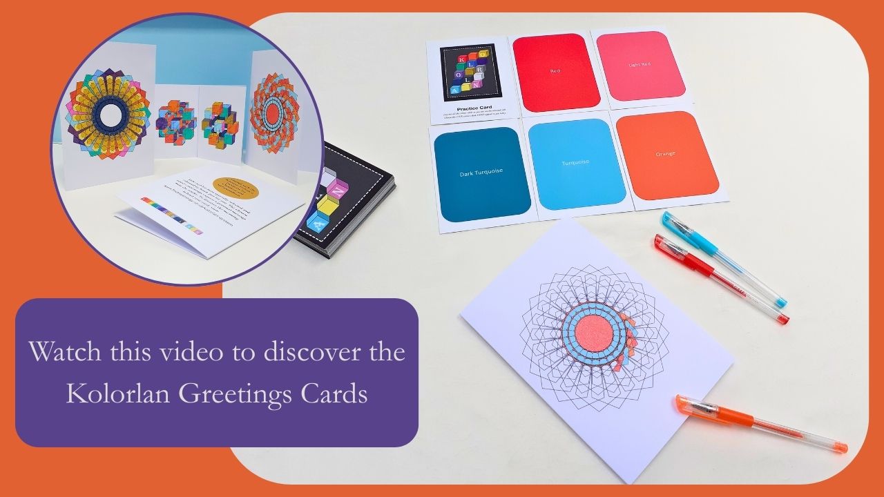 Load video: Click here to watch this video and discover the Kolorlan Greetings Cards
