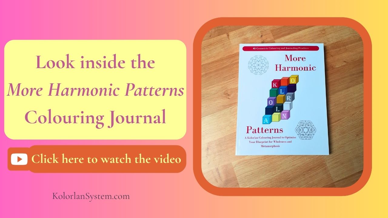 Load video: Click here to look inside the Kolorlan More Harmonic Patterns colouring book