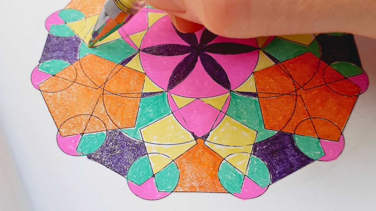 Load video: Watch this short video to see a person using the Kolorlan System and experience a blank geometry brought to life with colours
