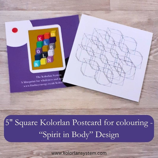 5" Square Postcard - Spirit in Body Design