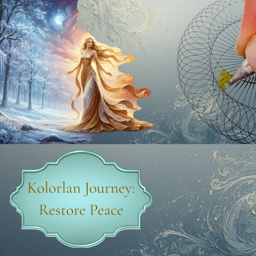 Kolorlan Journey: "Restore Peace" Adult Colouring Kit